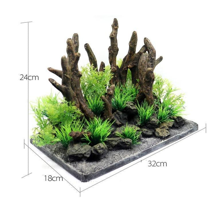 Premade Plug And Play Forest Aquascape Decoration - Castle Dawn AquaticsAquarium Decor