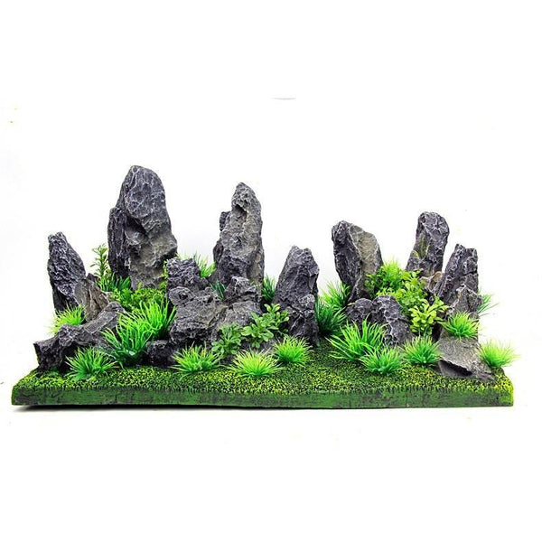 Premade Plug And Play Resin Seiryu Rock Aquascape Decoration - Castle Dawn AquaticsAquarium Decor