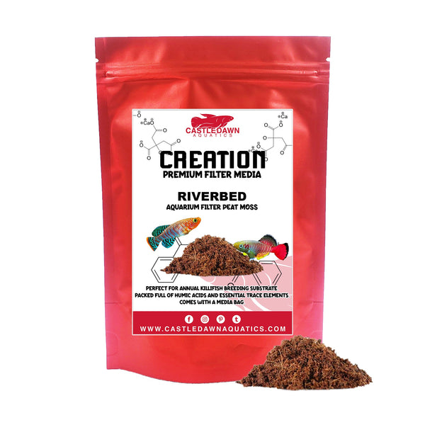RIVERBED Aquarium Peat Moss Filter Media 500 ml - Castle Dawn Aquatics