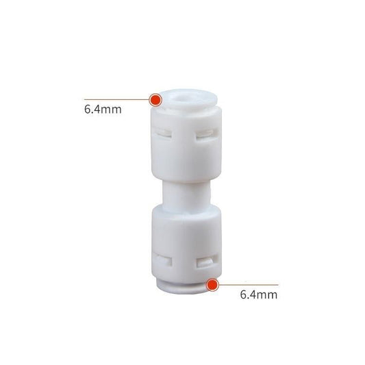 RO Reverse Osmosis Straight Union Connector 1/4" to 1/4" Push-Fit Tube O.D. (5 Pack) - Castle Dawn AquaticsAquarium Aquatic Reverse Osmosis