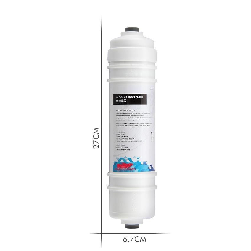 RO Reverse Osmosis System ¼” Quick Connect Block Carbon Filter Cartridge (For Standard System) - Castle Dawn AquaticsAquarium Aquatic Reverse Osmosis