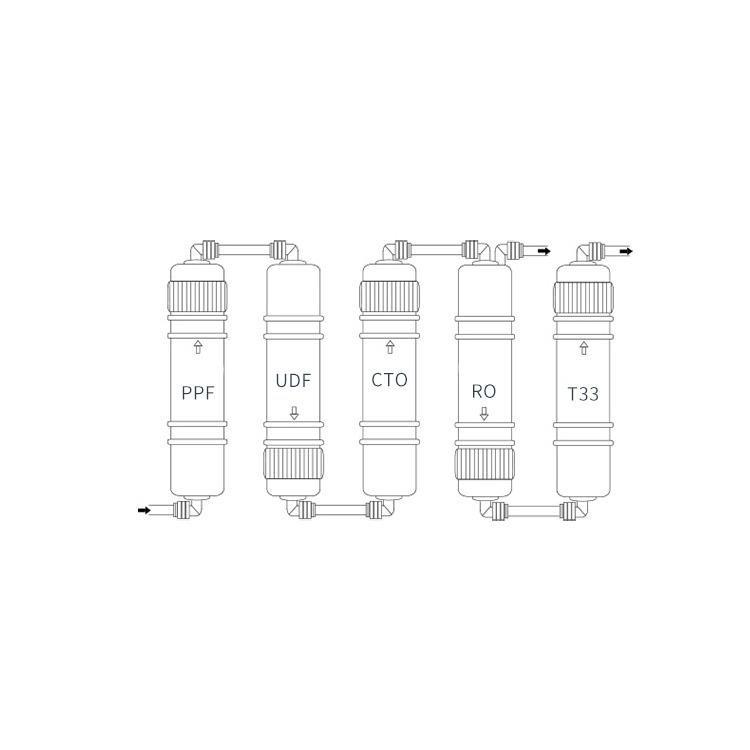 RO Reverse Osmosis System ¼” Quick Connect Pre Carbon Filter Cartridge (For Standard System) - Castle Dawn AquaticsAquarium Aquatic Reverse Osmosis