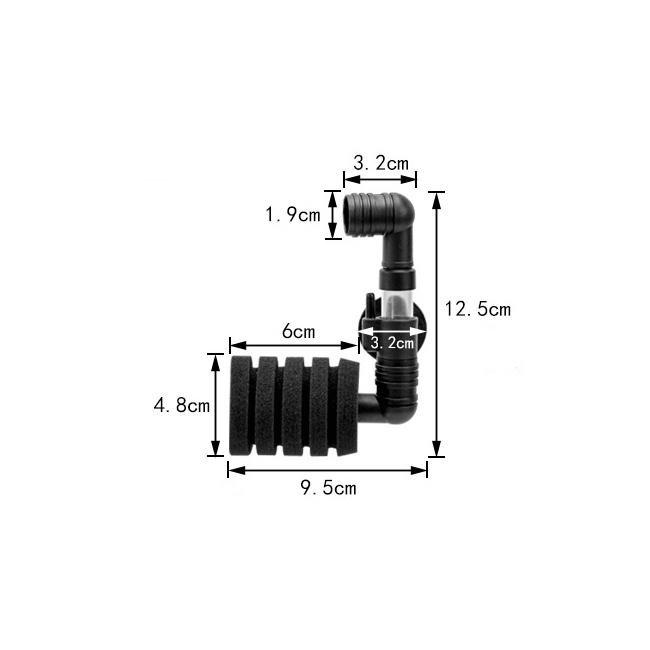 Single Barrel Layered Bio Sponge Filter For Up To 18 Gallons Breeder Set - Castle Dawn AquaticsAquarium Fish Tank Filter And Pumps