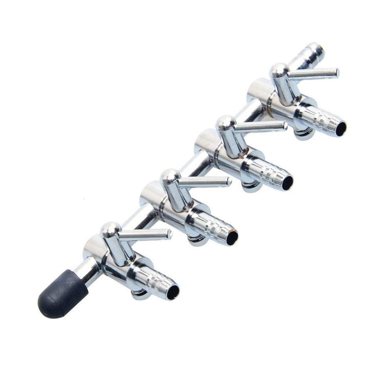 Stainless Steel Aquarium Air Flow Splitter 4mm Lever Control Valve