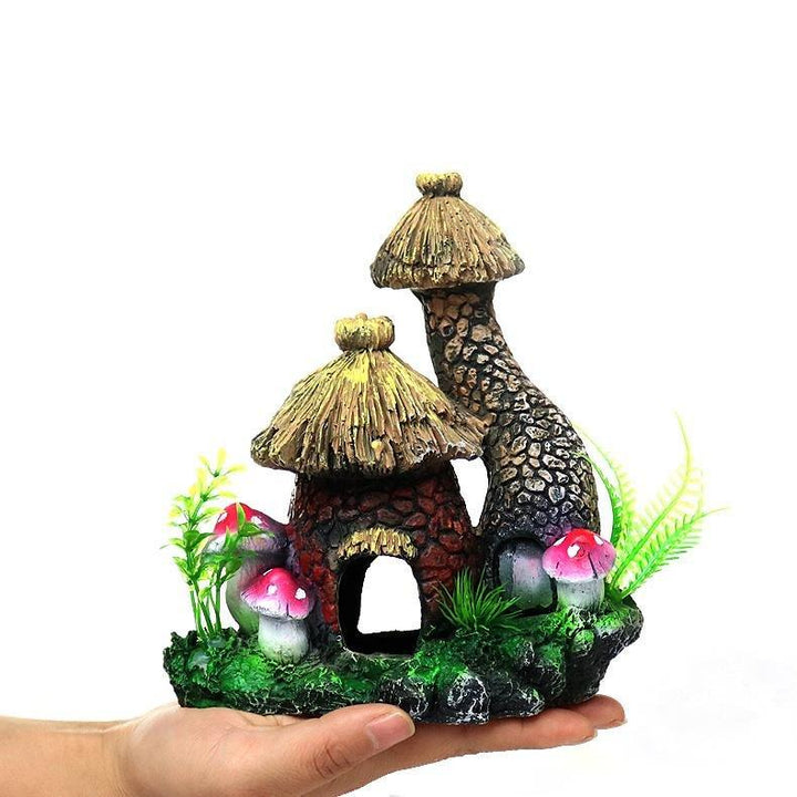 Toadstool Betta Fairy Home Aquarium Decoration - Castle Dawn AquaticsAquarium Decor