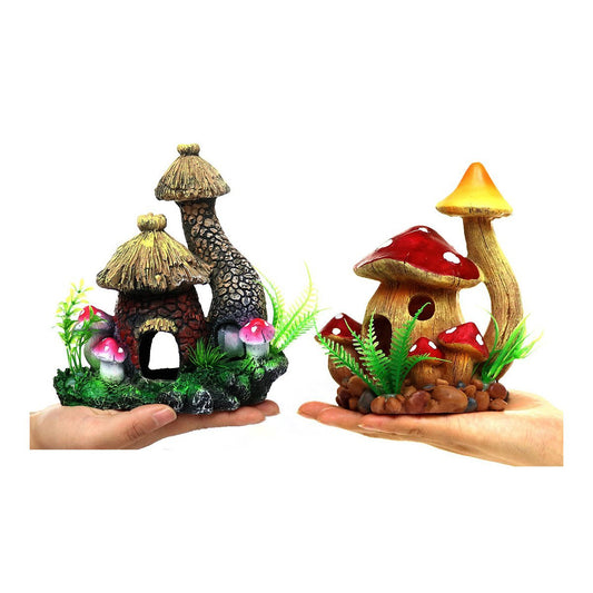 Toadstool Betta Fairy Home Aquarium Decoration - Castle Dawn AquaticsAquarium Decor
