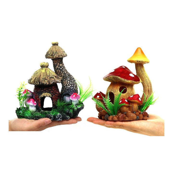 Toadstool Betta Fairy Home Aquarium Decoration - Castle Dawn AquaticsAquarium Decor