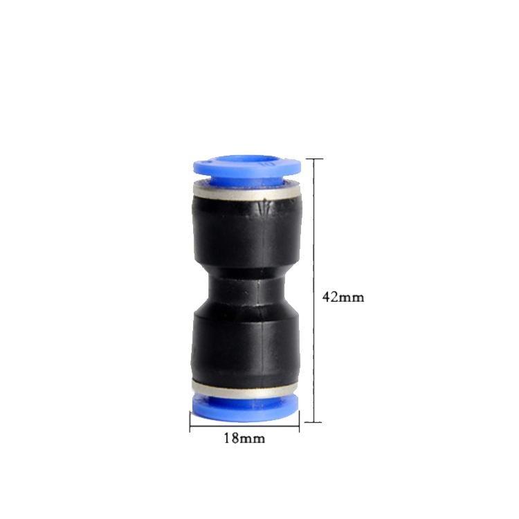 Tube OD Union Straight Type Plastic Push to Quick Connect Tube Fitting (10 Pack) - Castle Dawn AquaticsAquarium Fish Tank Filter Accessories