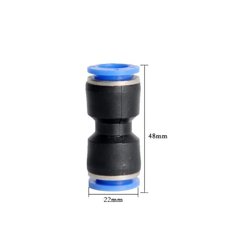 Tube OD Union Straight Type Plastic Push to Quick Connect Tube Fitting (10 Pack) - Castle Dawn AquaticsAquarium Fish Tank Filter Accessories