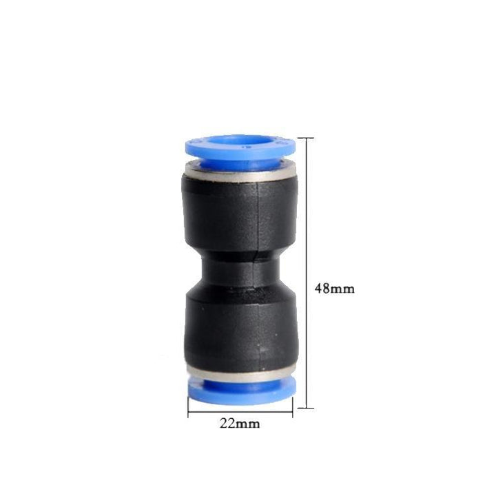 Tube OD Union Straight Type Plastic Push to Quick Connect Tube Fitting (10 Pack) - Castle Dawn AquaticsAquarium Fish Tank Filter Accessories