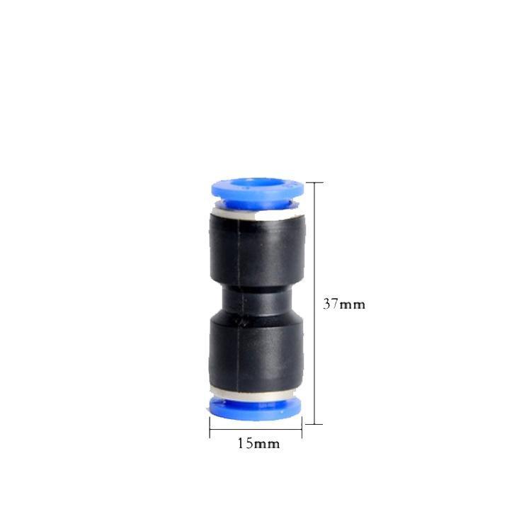 Tube OD Union Straight Type Plastic Push to Quick Connect Tube Fitting (10 Pack) - Castle Dawn AquaticsAquarium Fish Tank Filter Accessories