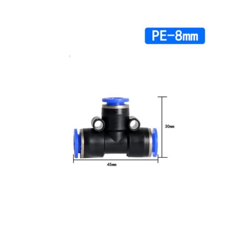 Tube OD Union Tee Type Plastic Push to Quick Connect Tube Fitting (10 Pack) - Castle Dawn AquaticsAquarium Fish Tank Filter Accessories