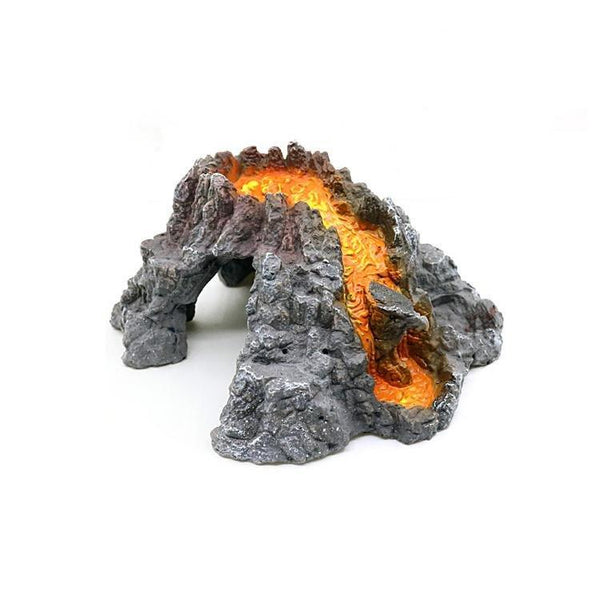 Volcano Lava Rock Hideway Aquarium Decoration - Castle Dawn AquaticsAquarium Decor